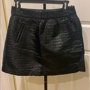 Banana Republic Faux Leather Black Skirt, Size 2